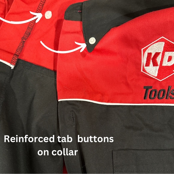 Speed Zone Race Gear Embroidered HD Tool Button Down Race Pit Style Shirt. - Picture 7 of 14